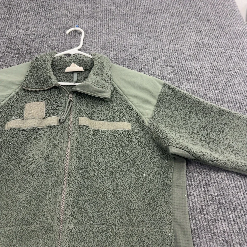 Peckham Fleece Jacket Mens S Green Polyester Gen III Cold Weather Tactical